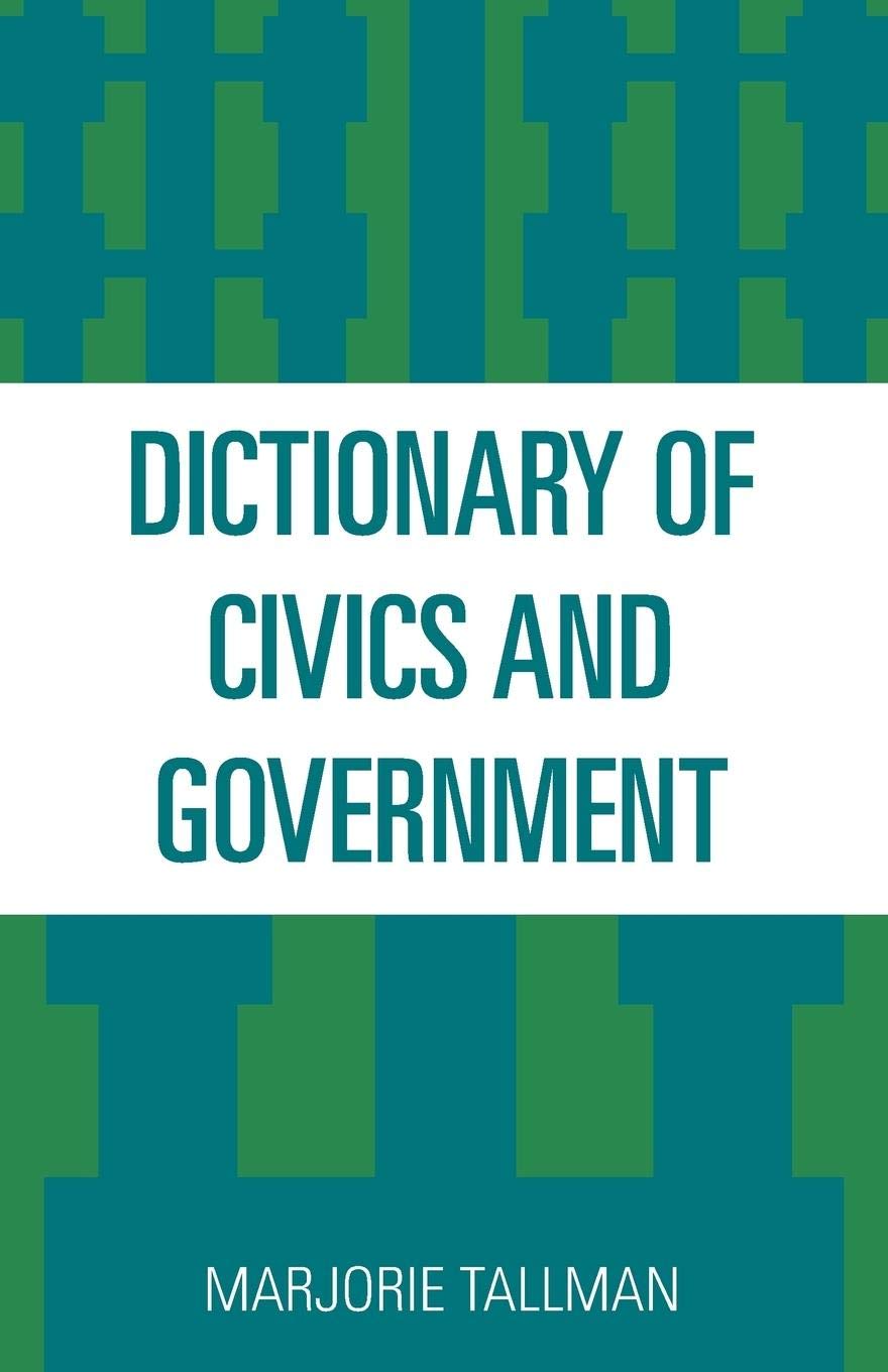 Buy Dictionary of Civics and Government — BookShops.in