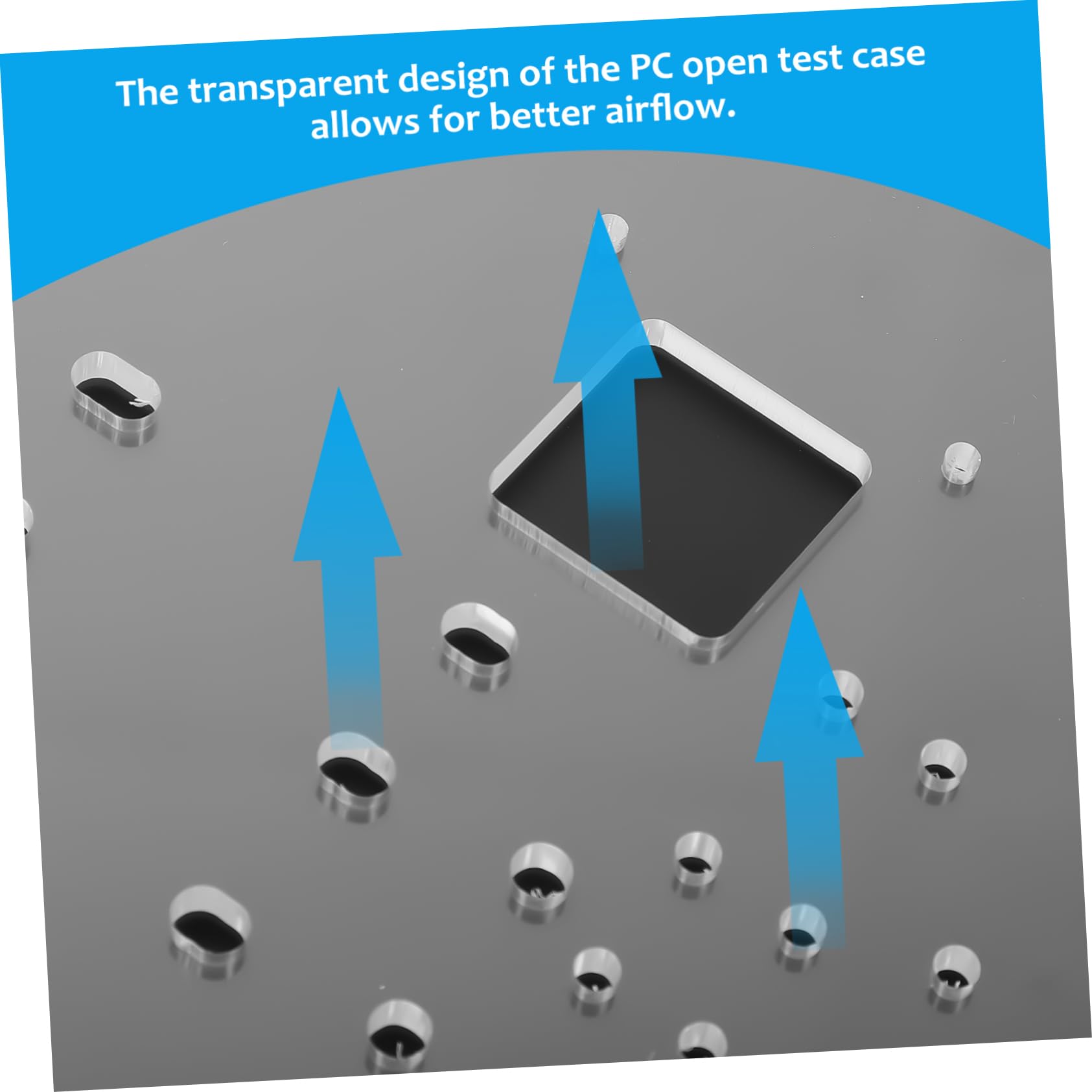 Holibanna 1set Case Pc Per Test e Assemblaggio Per Schede Ottimizzato Per Raffreddamento e Accessibilità