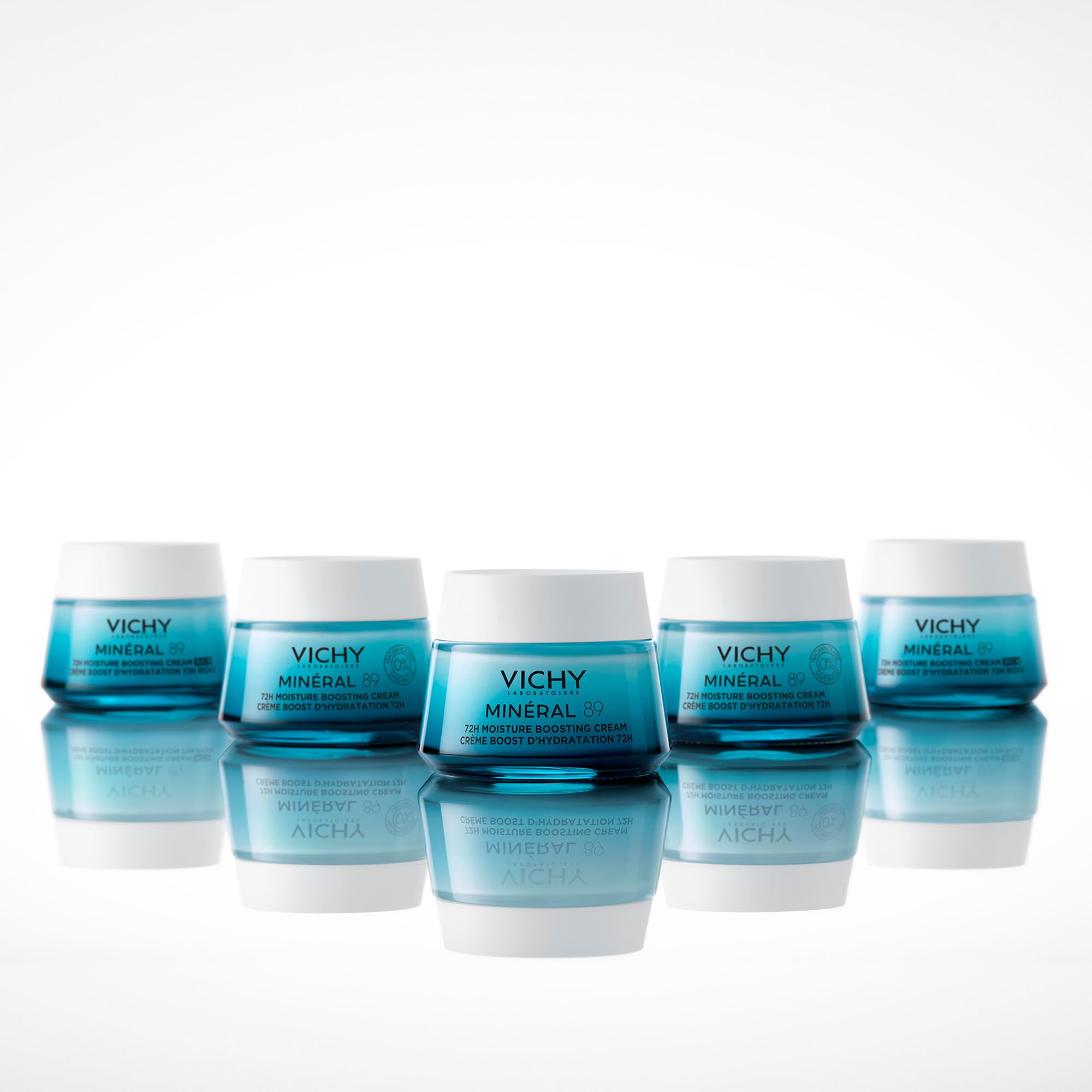 Crema Leggera Idratante Mineral 89 50ml con Acido Ialuronico e Squalene per Pelle Luminosa e Levigata fino a 72 Ore