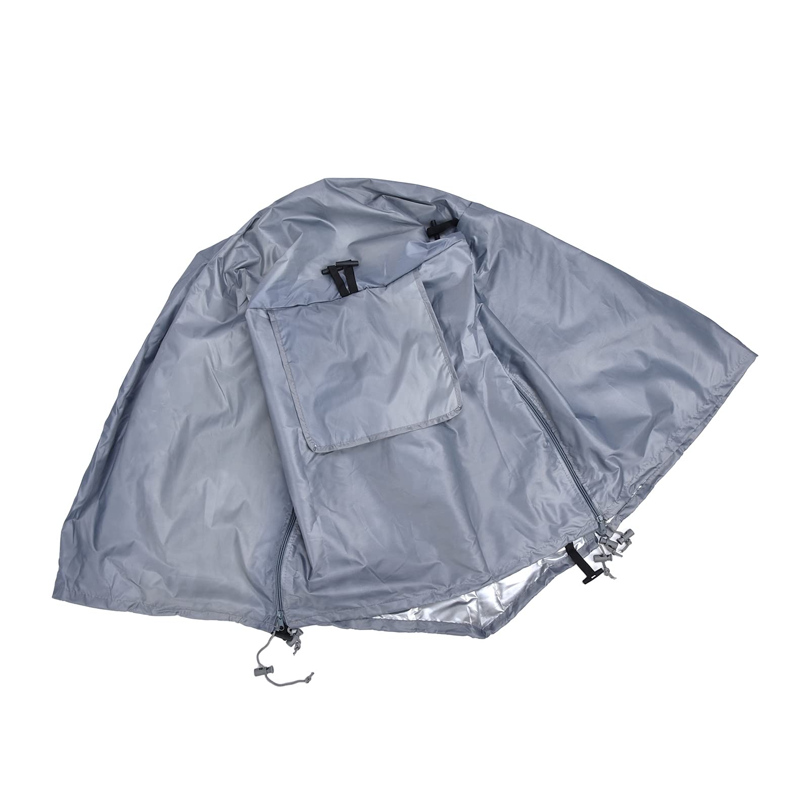 TANIQIACA Dog Cage Cover, Pet Kennel Cover, Sun Protection, 63.5x50.8x48cm, Oxford Cloth Material, with Storage Bag and Breathable Mesh Window, for Home Outdoor Use (Grey)