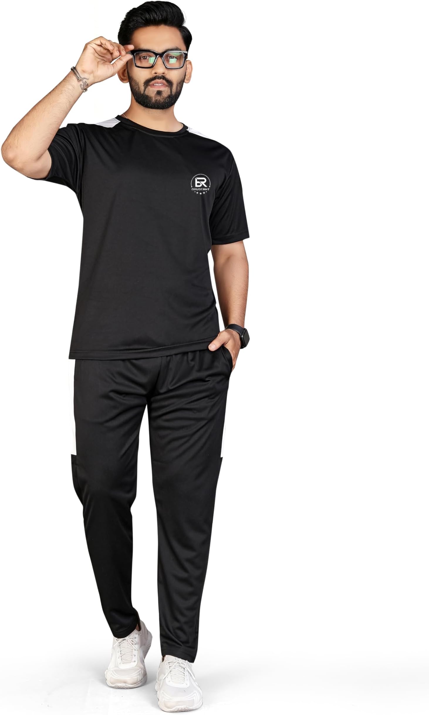 Cotton Blend Night Suit Summer Suit for Men, Regular Fit Half Sleeves T-Shirt & Lower Set | Soft Cord-Set Track Suit for Boys | Ideal for Casual Outings, Gym, Workout, Sports