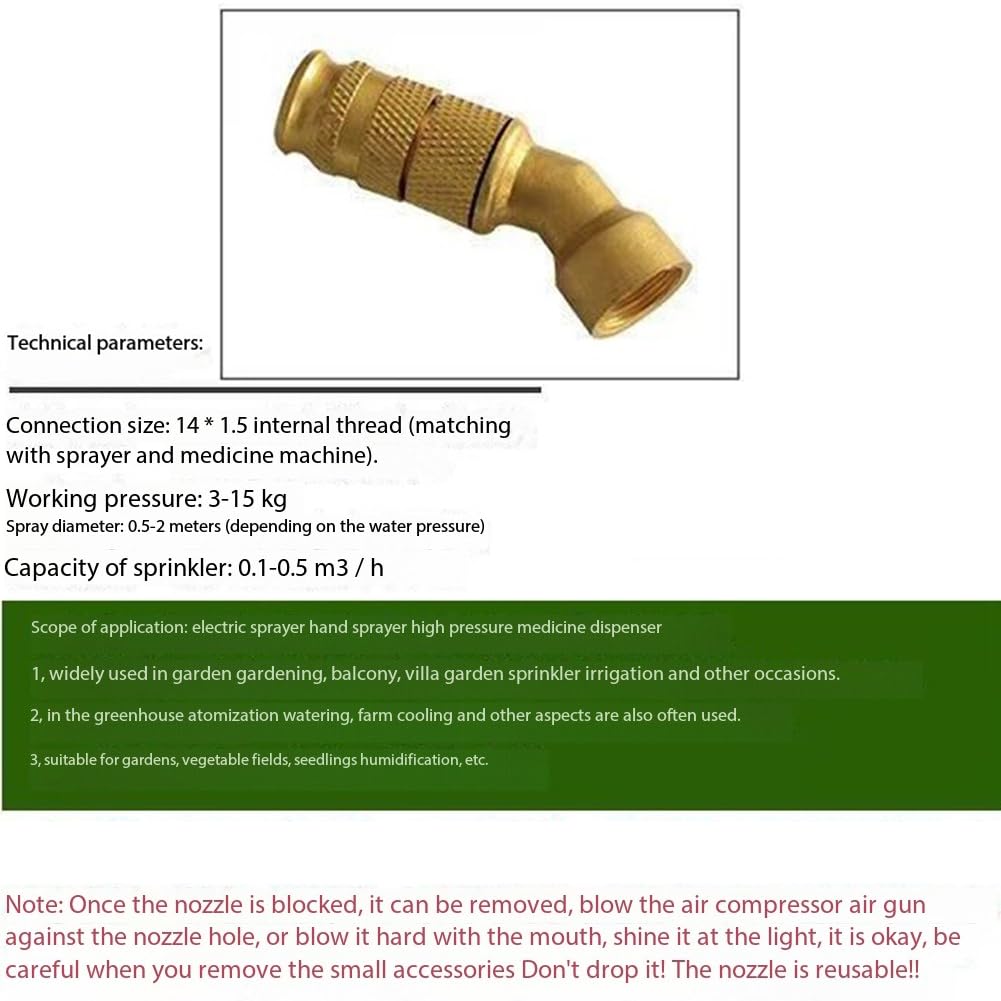 Ugelli per idropulitrici, ugelli a innesto rapido, Ugello regolabile multicolore ad alta pressione e punta di spruzzo in acciaio inossidabile. O-ring for rondella da 2-10 pezzi(Brass Elbow Nozzle,5pc)