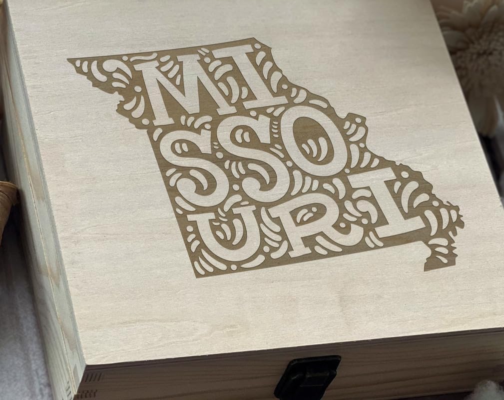 Missouri Landmarks Engraved Wooden Box - Show-Me State Themed Keepsake, Ideal Gift and Collectible image 2