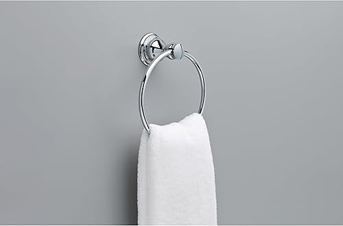 Miniatura 2 de Delta Aubrey AUB46-PC - Toallero de mano cromado pulido para toallas de baño redondo para colgar toallas de baño para cocina, accesorios de baño