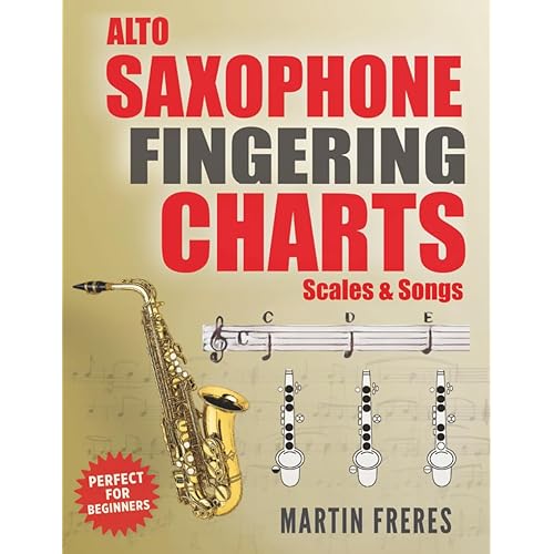 Alto Saxophone Fingering Charts, Scales & Songs: A Complete Beginner's Reference for the Eb Alto Saxophone