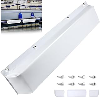 Dock Bumpers 36 Inch,Boat Dock Bumpers Guards,Removable Marine Dock Piling Bumper For Pontoon Boats Preventing Dent Or Scratch During Docking,Screws Included (White)