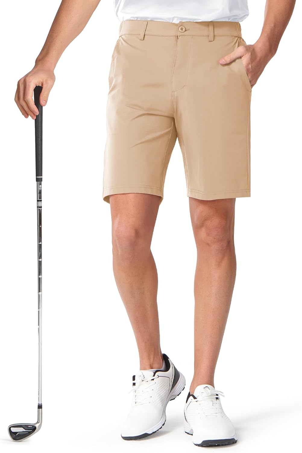 NORTHYARD Men's Golf Shorts 9'' Stretch Work Dress Hybrid Short Lightweight Quick Dry Casual Summer Shorts with 6 Pockets