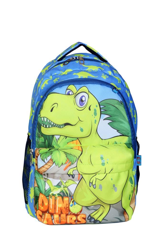 TahTicMer İlkokul Okul Ortaokul Sırt Çantası Kız Erkek Unisex Beslenme Çantalı Kalemlikli Ortopedik 3lü Set Dinozor Okul Çantası Mavi Yeşil