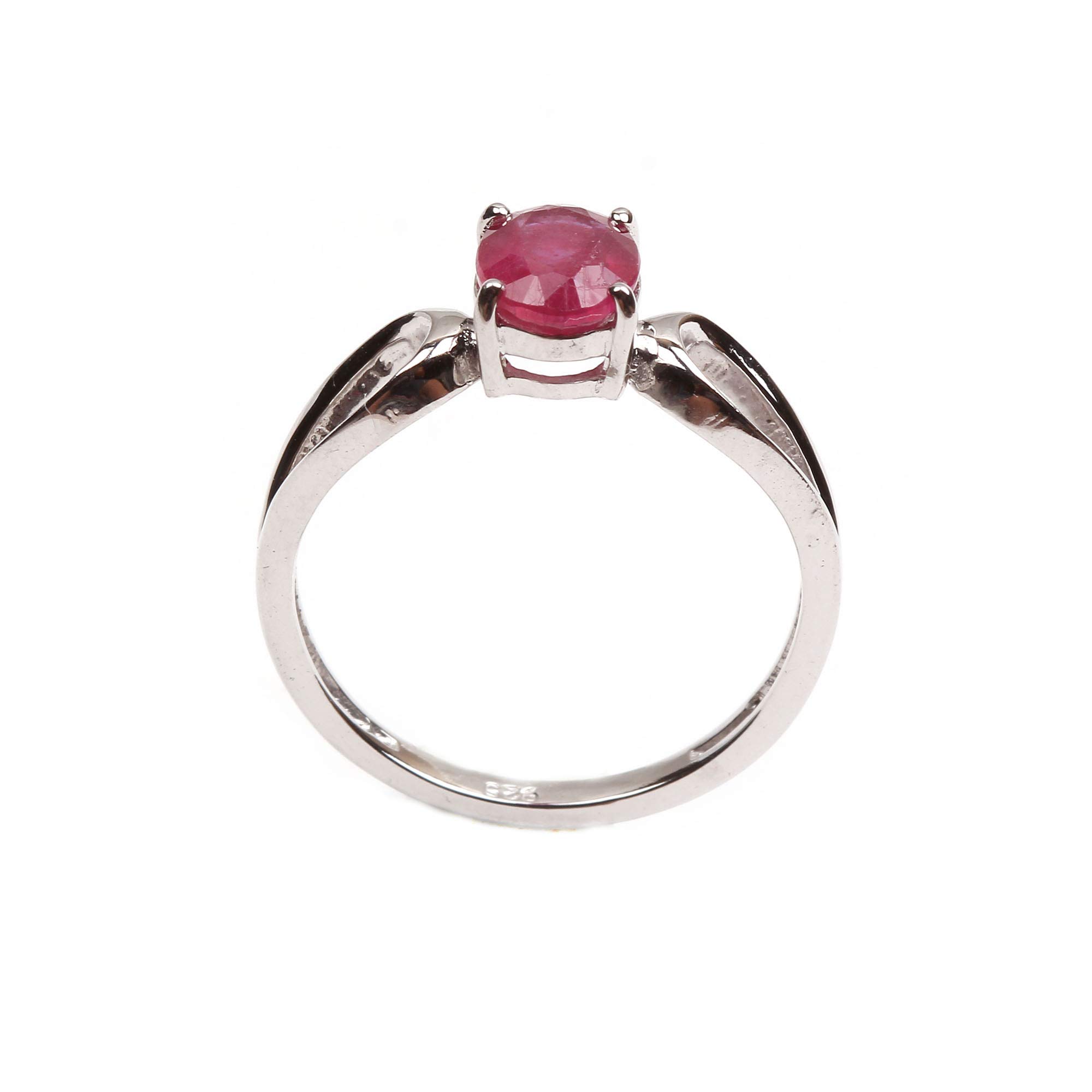Bague en rubis véritable et argent 925 : un bijou durable qui ne noircit pas - 4
