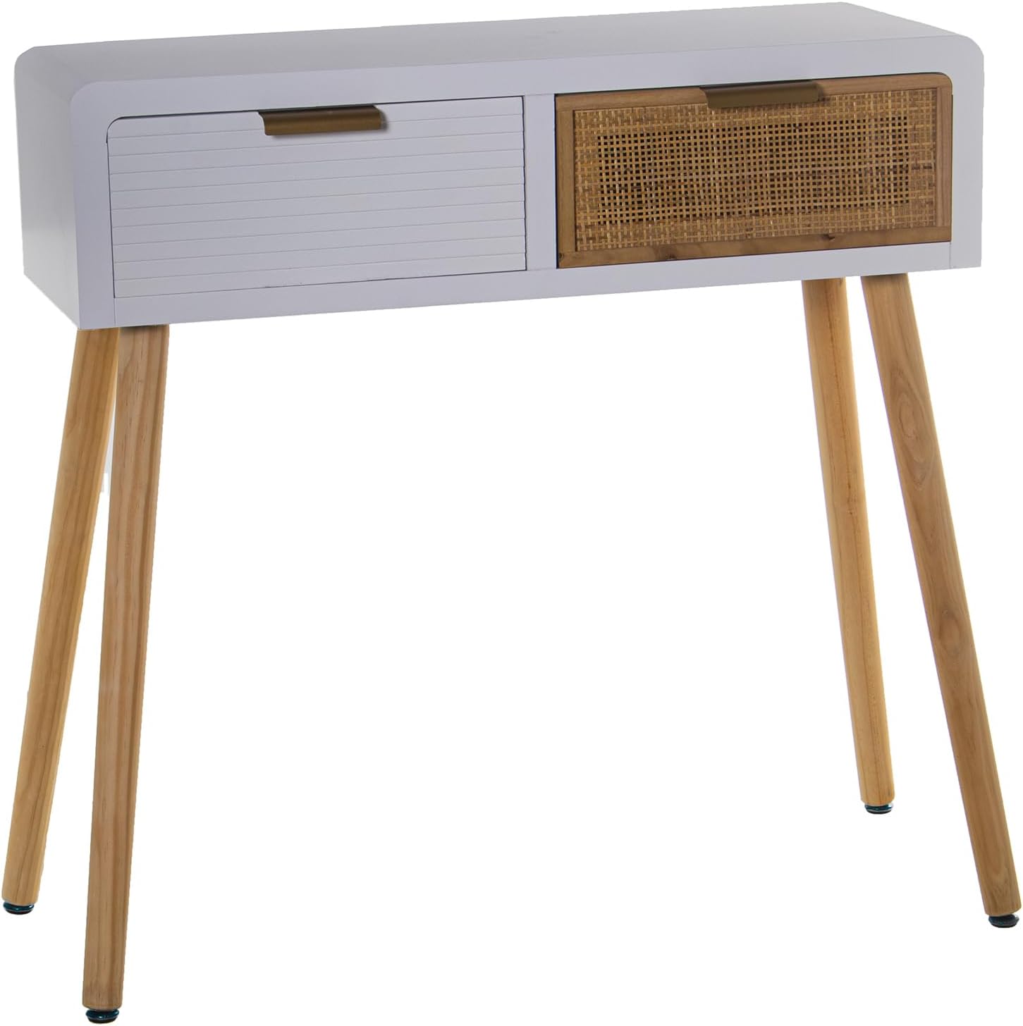 MESA Entrada Madera 2 Castonesblanco/Rat 80 x 30 x 78 cm, Spruce + DM+Rat