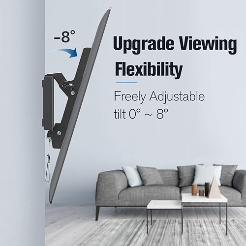 Miniatura 3 de Mounting Dream Soporte de pared para TV con certificación UL para la mayoría de televisores de pantalla plana de 37 a 70 pulgadas, soporte de pared