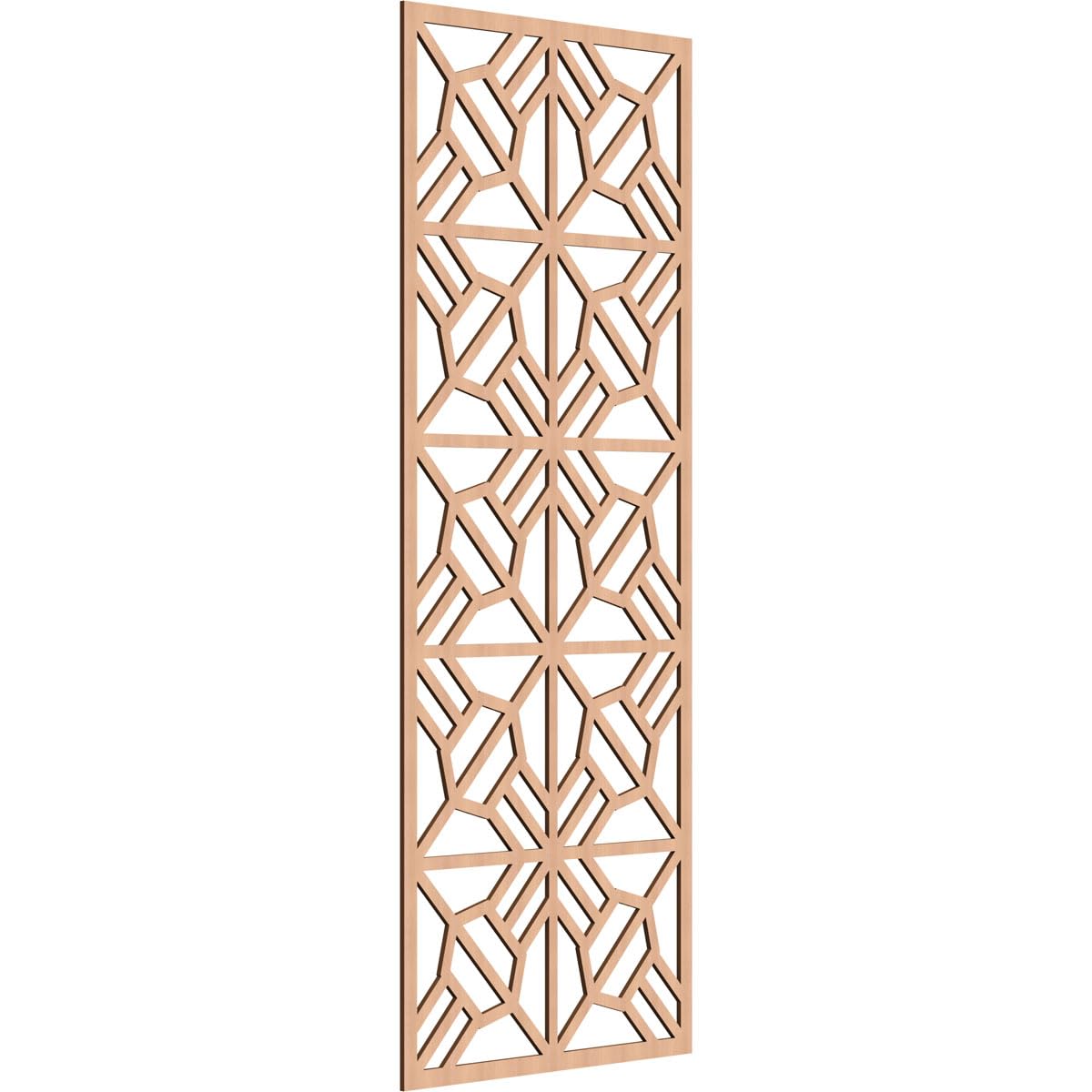 Auburn Decorative Pierced Fretwork Wood Wall Panels, 35 3/8"W x 89 3/8"H x 3/8"T, Alder