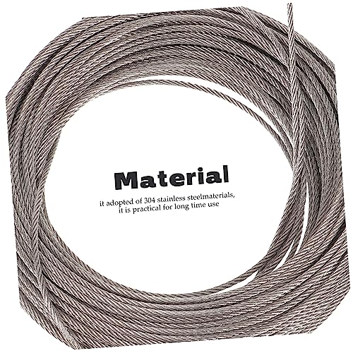 Cuerda de acero inoxidable de instalación flexible con abrazaderas 8
