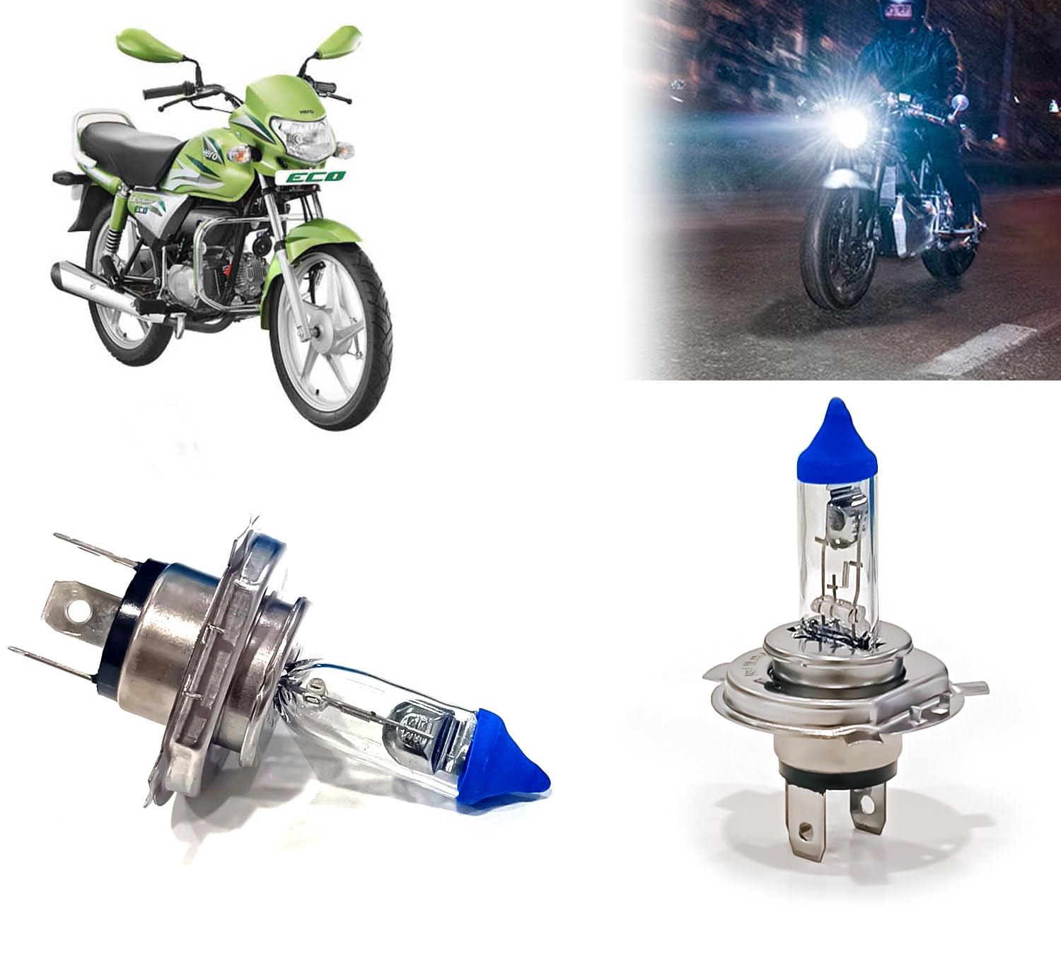 Auto Pearl Halogen H4 Front Headlight Bulb 12V/35W Ultra Bright Compatible with HF Deluxe Eco (Pack of 1)-image-49