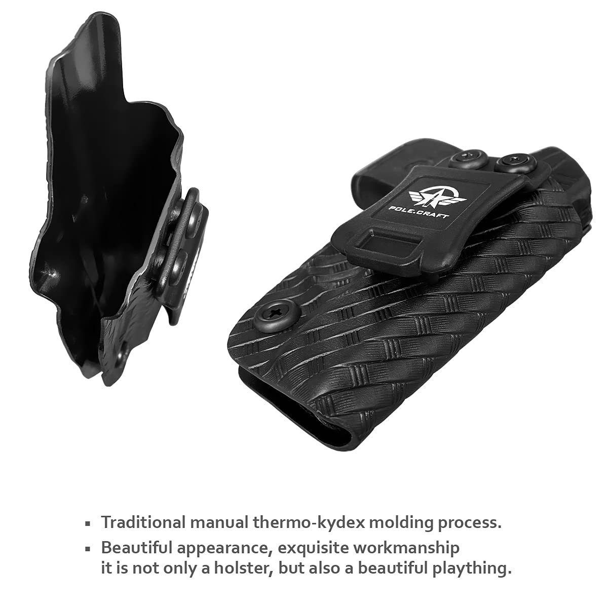 Ruger LCP 380 Fondine Carbon Fiber Kydex IWB Fondine Custom Fit: Ruger LCP 380 Auto Pistol - Cintura Interna Nascosta Il Trasporto - Adj. Ritenzione di cant - Copertura Mag bottone - Nessuna usura, nessun jitter