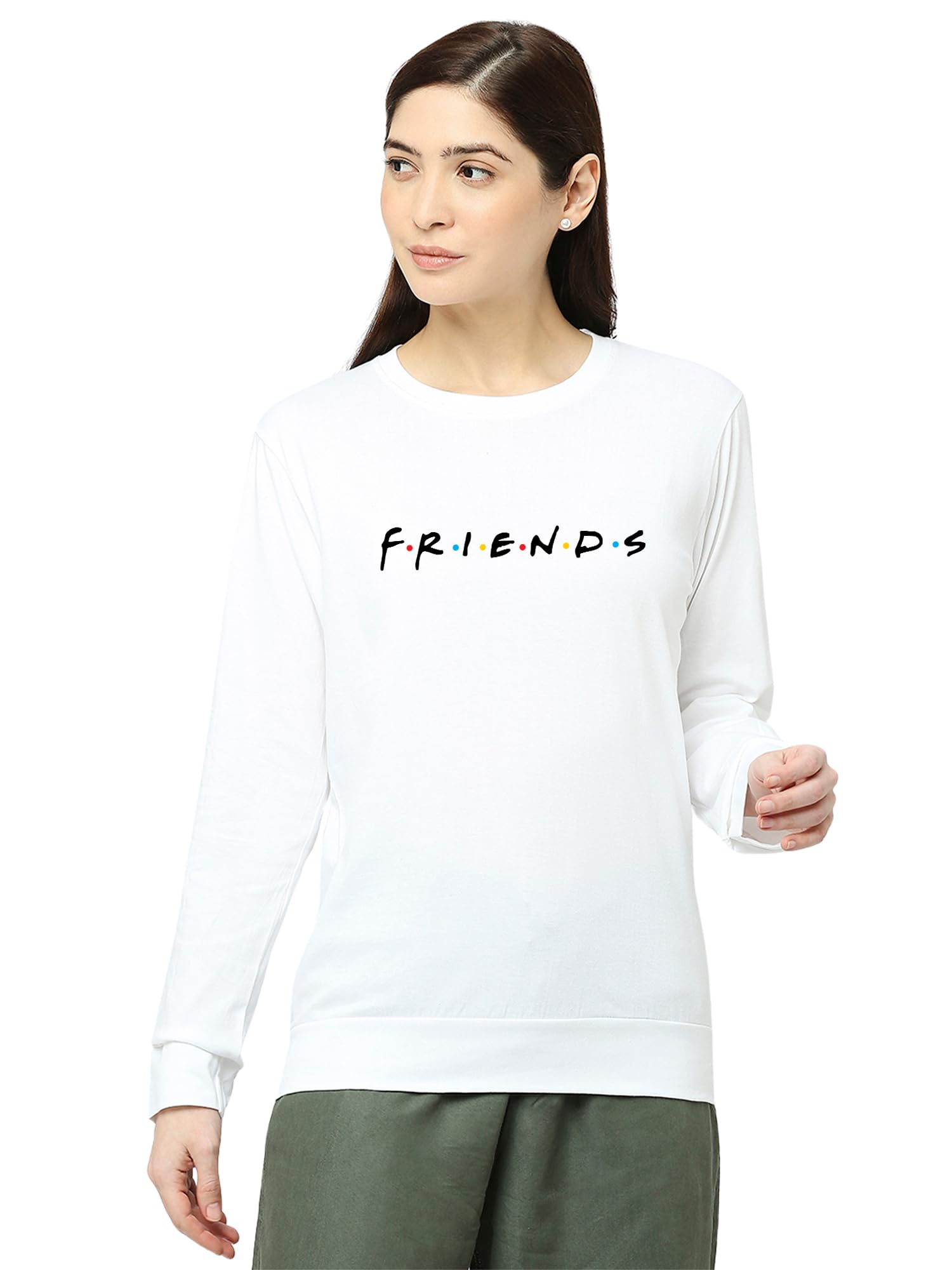 status mantra Men's Cotton Round Neck Regular Fit Sweatshirt | F.R.I.E.N.D.S Printed | Comfort Colour T-Shirt | Available in Multicolor & Size Small to 2XL-picture-33