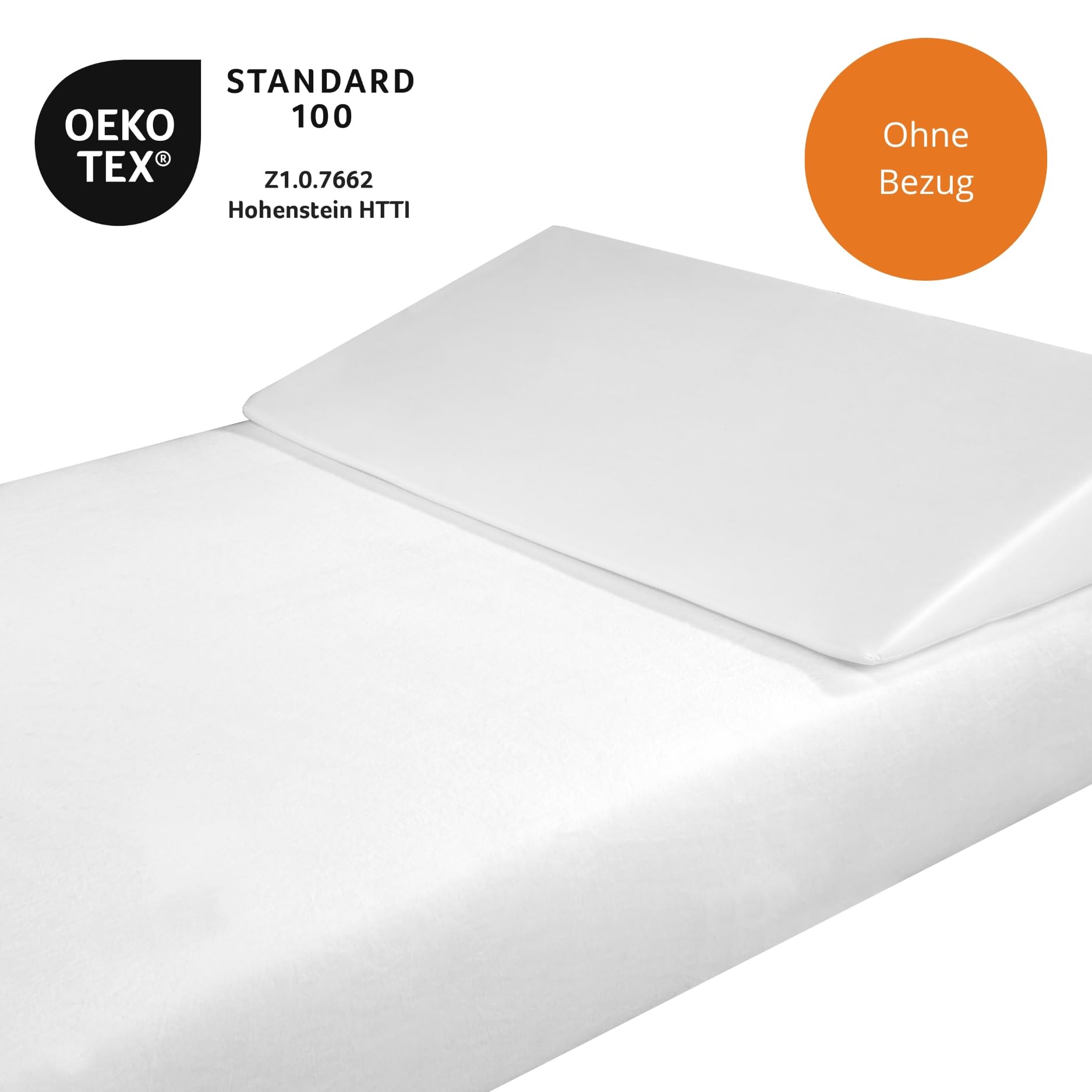 sleepling Wigkussen, reflux-kussen voor bed en bank, matraswig voor volwassenen, bedverhoger, 45 x 100 x 15 cm, zonder overtrek, Ökotex 100, Made in EU