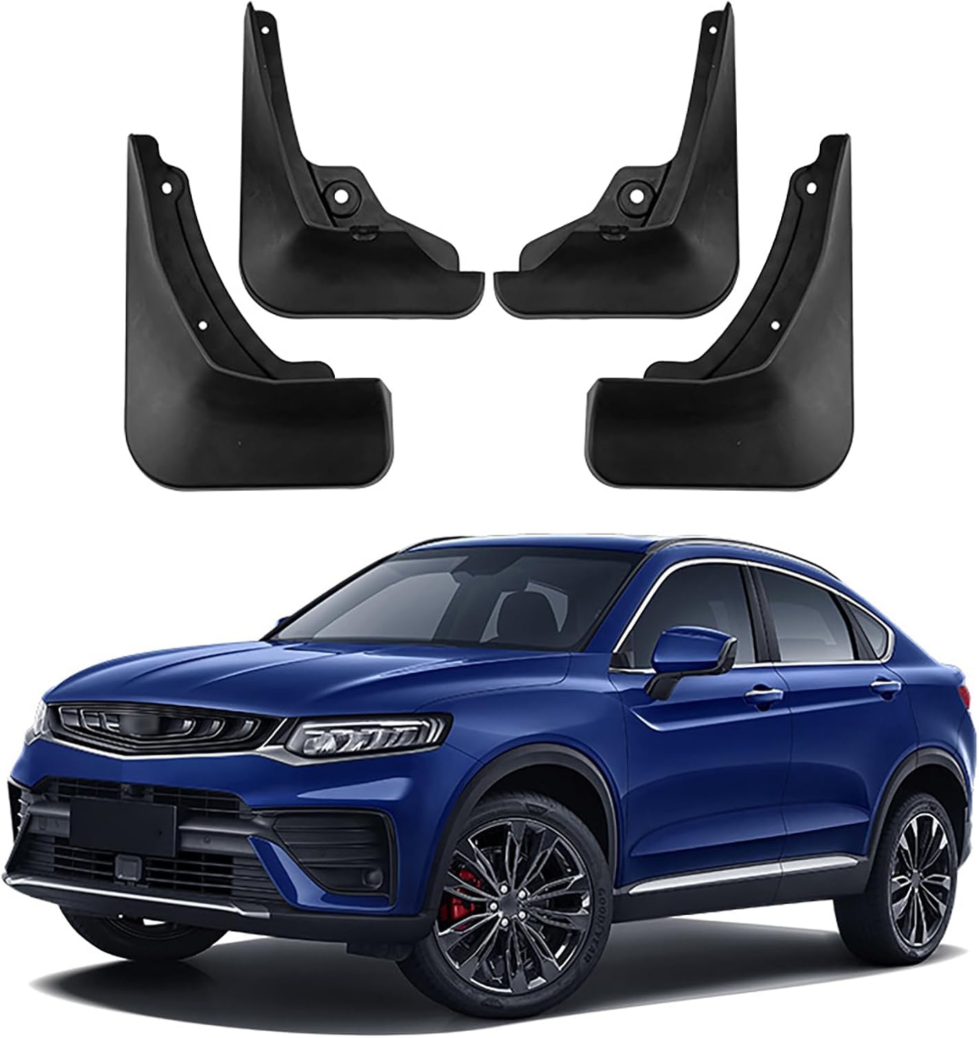 FengXH No-Drill Mudflaps for Tugella 2019-2020, Bolt-On Kit, Road Legal