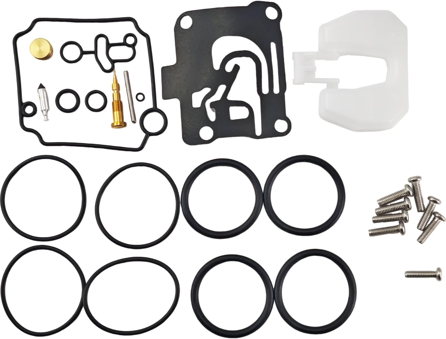 2Pcs 62Y-W0093-10 Carburetor Repair Kit for Yamaha 4-Stroke 40HP 50HP Outboard Engine Models 40HP F40 1999 50HP F50 T50 1995-2004 62Y-W0093-00 62Y-W0093-11 Rebuild Kit