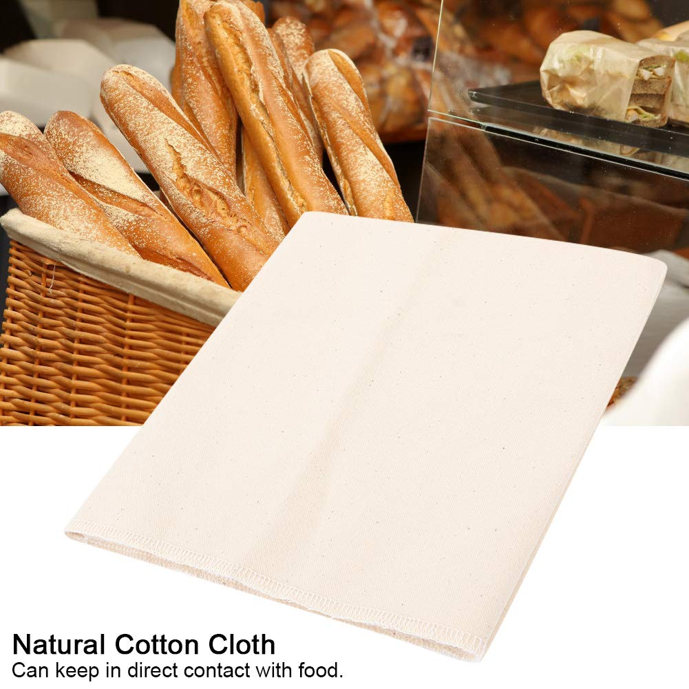 Hztyyier Pastry Cloth Bakers Dough Couche, Thick Baking Cloth Proofing Baker Bread for French Bread Baguettes