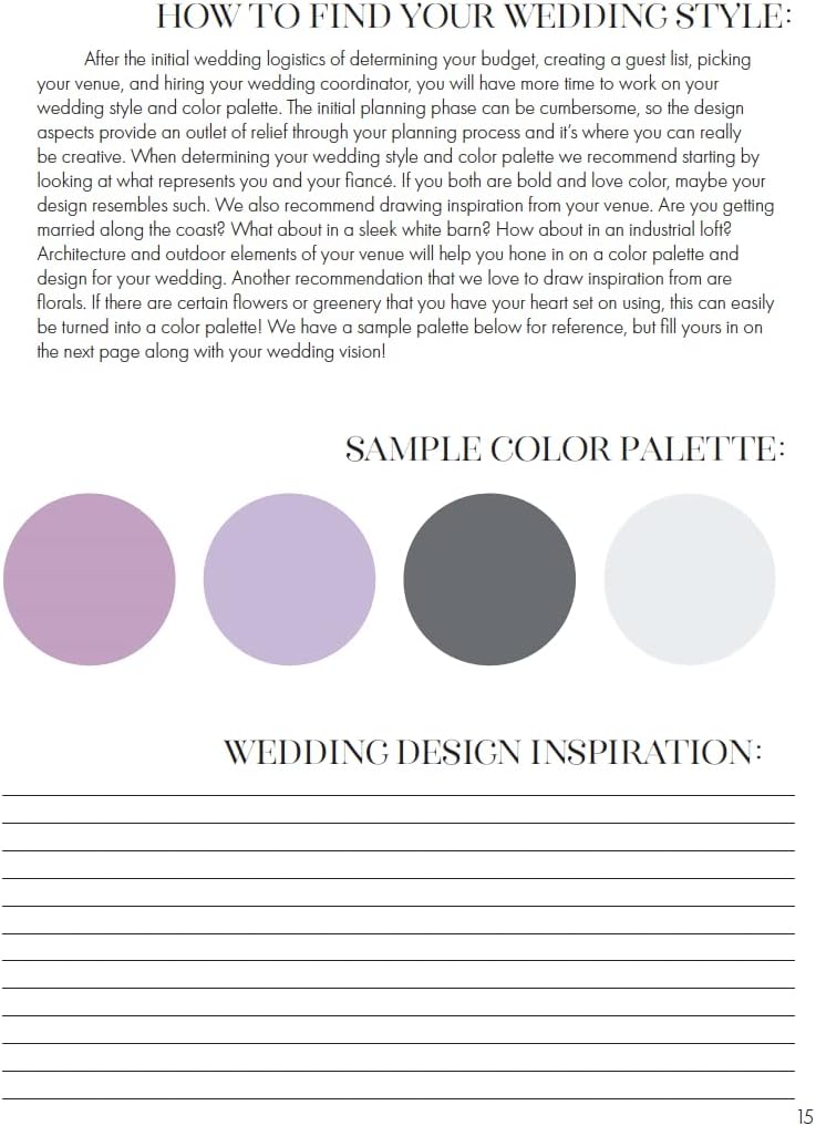 The Wed Planner, Light Blue, 8inx10in
