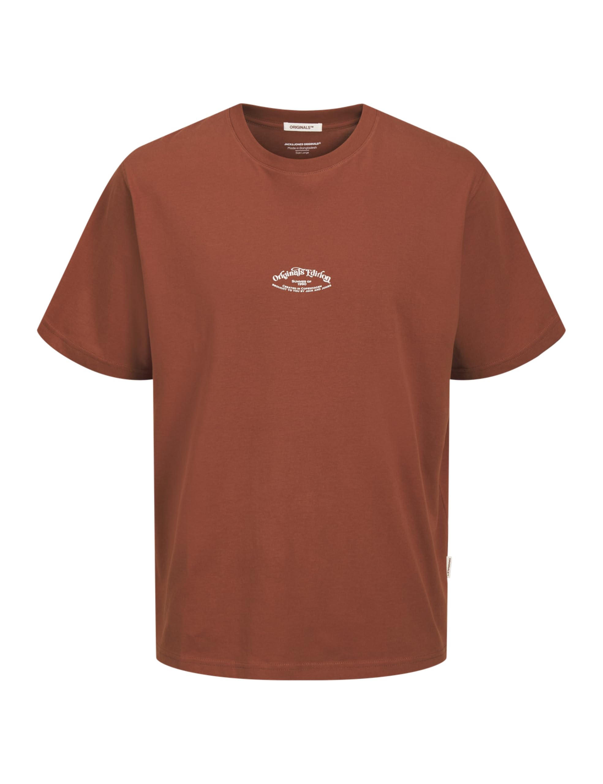 JACK & JONES Men's Joracapulco Back Tee SS Crew Neck, Arabian Spice, XXL