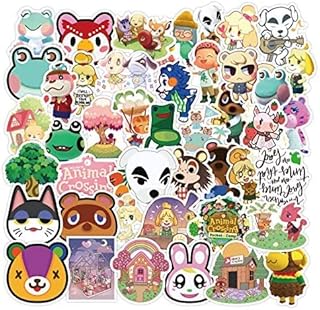 Animal Crossing Stickers 50PCS Favorite Suitcase for Kids, Car, Motorcycle, Bicycle, Skateboard Luggage, Waterproof, Rando...
