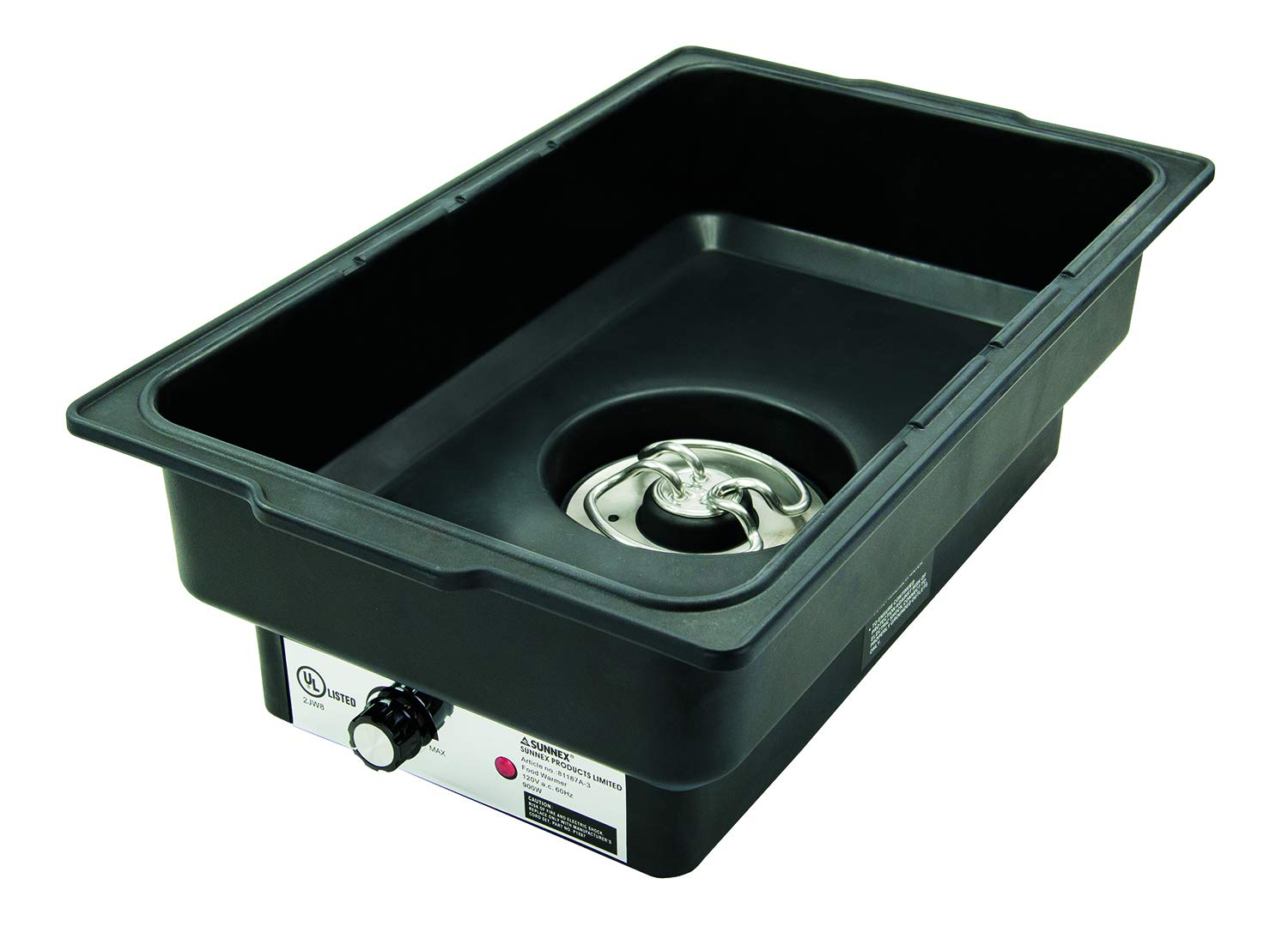 Winco EWP-2 Electric Chafer Water Pan, 900-watt, Black,Medium