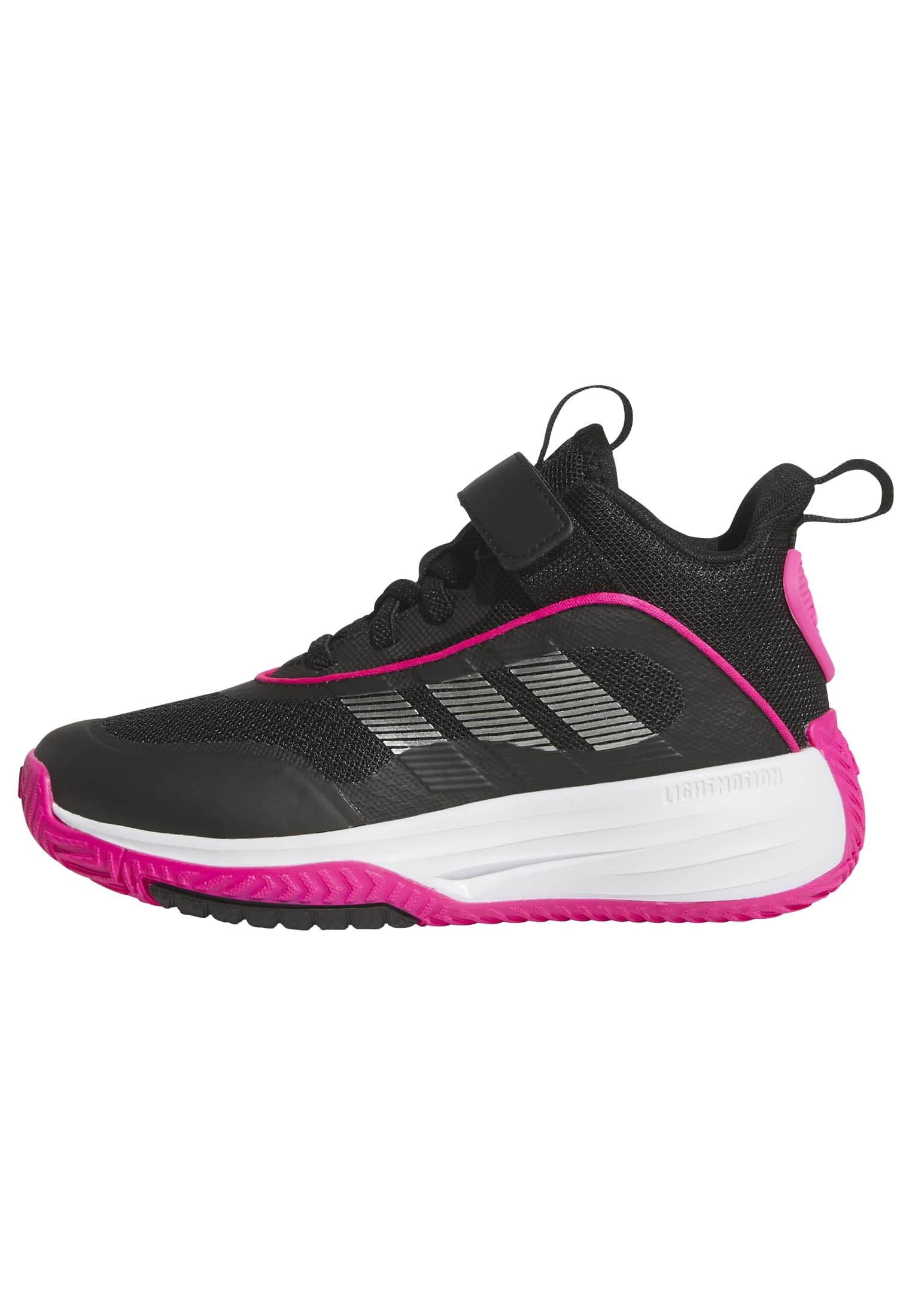 adidas Unisex Kids Ownthegame 3.0 Shoes, Core Black/Iron Met./Shock Pink, 10.5 UK Child