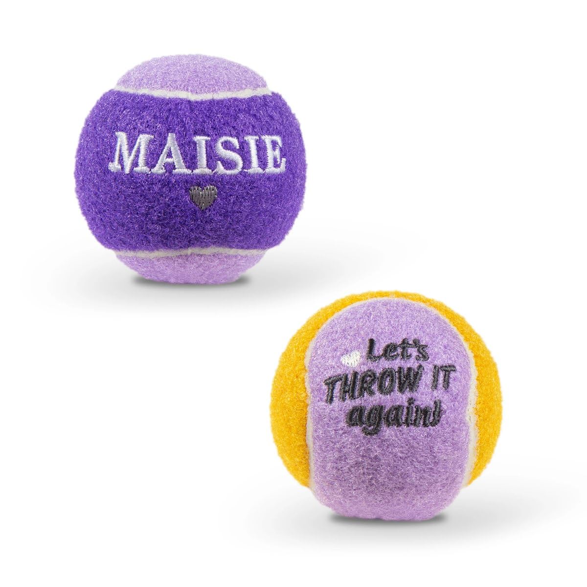 History & Heraldry Personalised Dog Balls – Pet Toy for Fun & Play – Durable, Chew-Resistant Fetch Balls for Small, Medium & Large Dogs (Maisie)