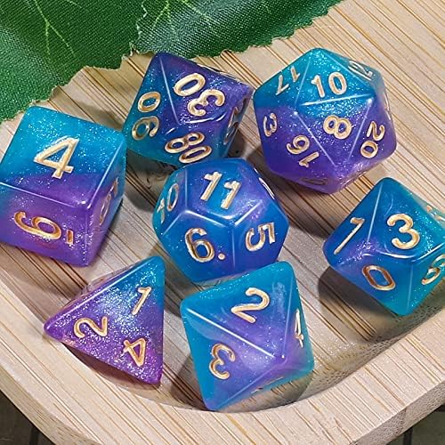 CiaraQ 7pcs Polyhedral Dice Set for Dungeon and Dragons MTG Table Games - 3