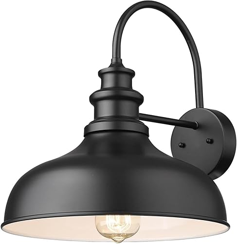 Miniatura 10 de Bestshared Luces de granero para exteriores, iluminación de granero de pared mediana para exteriores, apliques de pared industriales, accesorio de