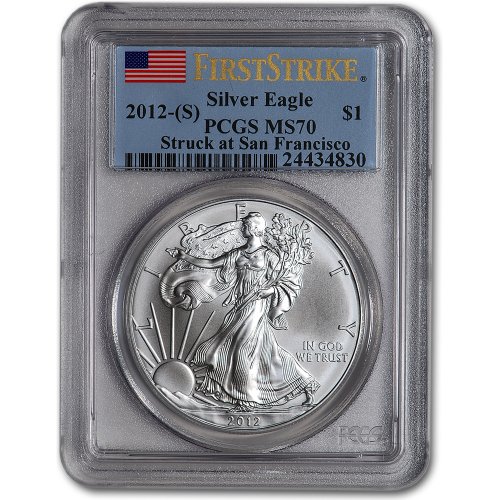 2012-(S) American Silver Eagle – PCGS MS70 – First...