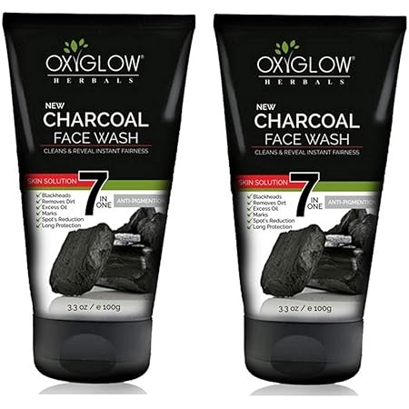 oxyglow charcoal face wash