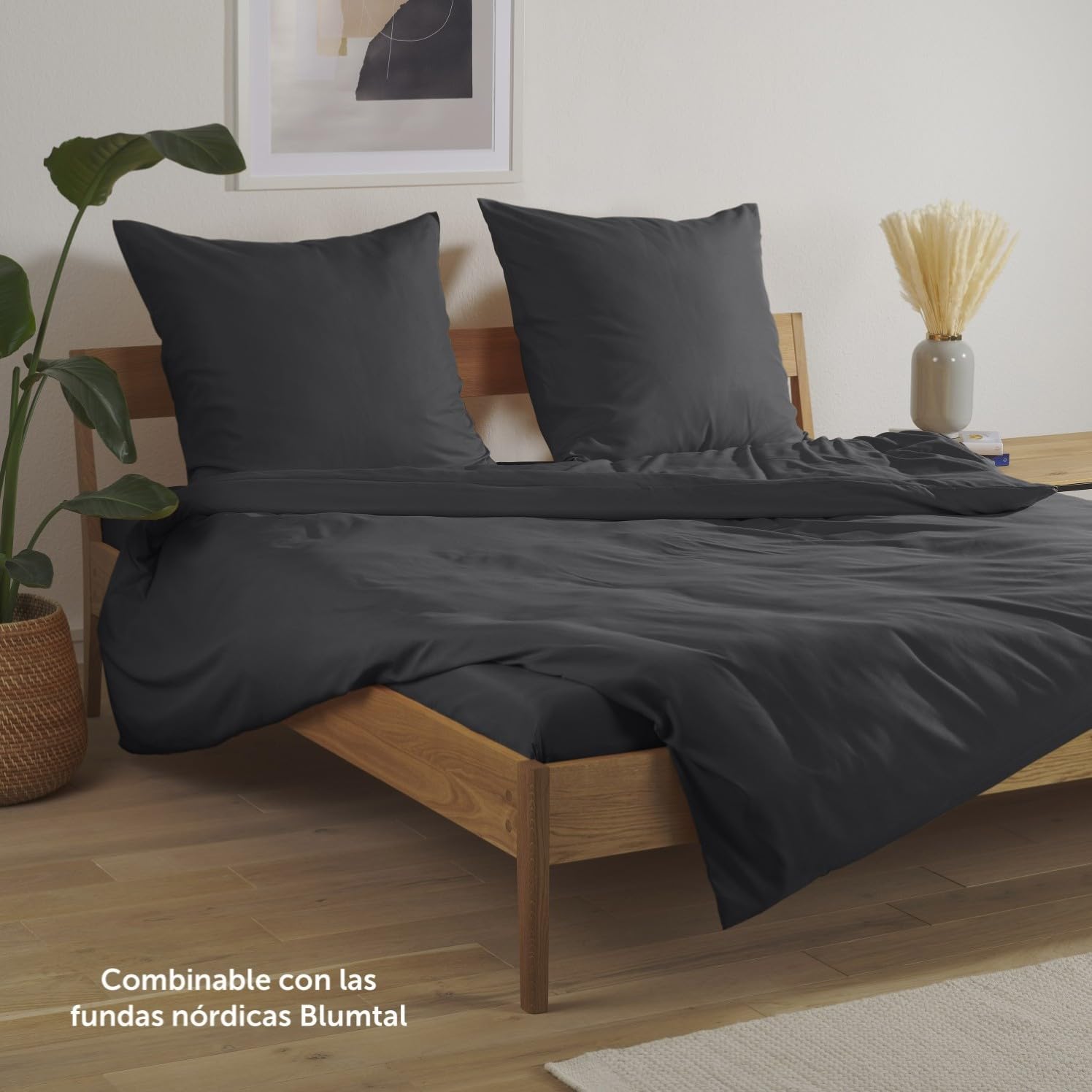 Blumtal manta lastrada 135x200 cm - Manta de relajación con material exterior 100% algodón - Manta lastrada 6kg - Manta terapéutica 135x200 con relleno de perlas de vidrio para dormir antiestrés