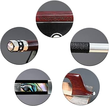 Amazon.com: Pernambuco Cello Bow 4/4 Full Size Bright Tone