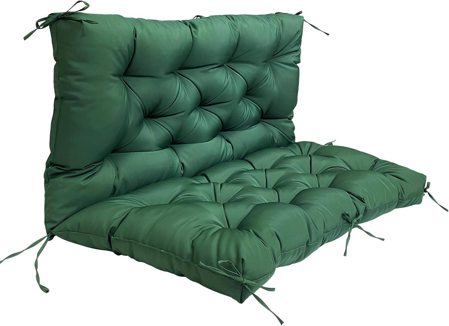 3 Person Swing Cushions Replacement, Porch Swing Cushions with Backrest Waterproof Bench Pad