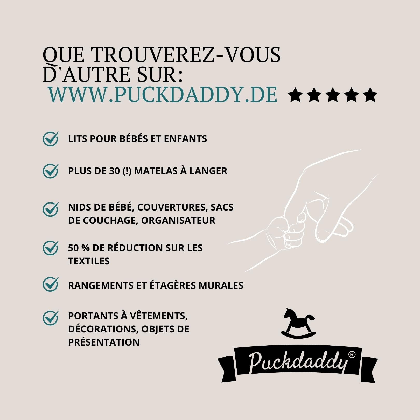 Puckdaddy® Plan à Langer Moritz, pour Commode Malm, Blanc, Chambre d’Enfant | Pour commode IKEA Malm, MDF, blanc, plan à langer, surface de couchage 77×76 cm, dimensions 80×78×10 cm