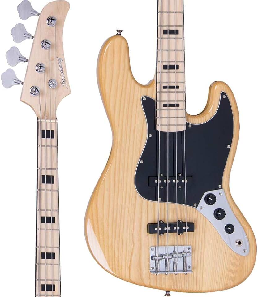 Baixo 4 Cordas Jazz Bass Strinberg Jbs50 Natural Passivo
