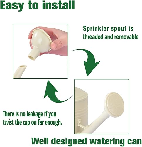 Miniatura 13 de Regadera de plástico para plantas de interior, flores de jardín al aire libre, regadera para plantas de interior con cabezal de aspersor