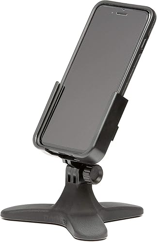 Miniatura 2 de WeatherTech DeskFone - Soporte universal para teléfono celular de escritorio (perillas billet negras)