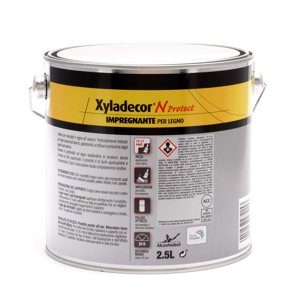 Impregnante per legno da esterno a base solvente SYNTILOR pino, 2.5 lt