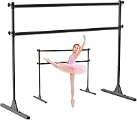 Vista 11 de SELEWARE Barra de ballet independiente de altura ajustable, barra de ballet resistente, barra de baile, soporte movimientos de barra, estiramiento 6