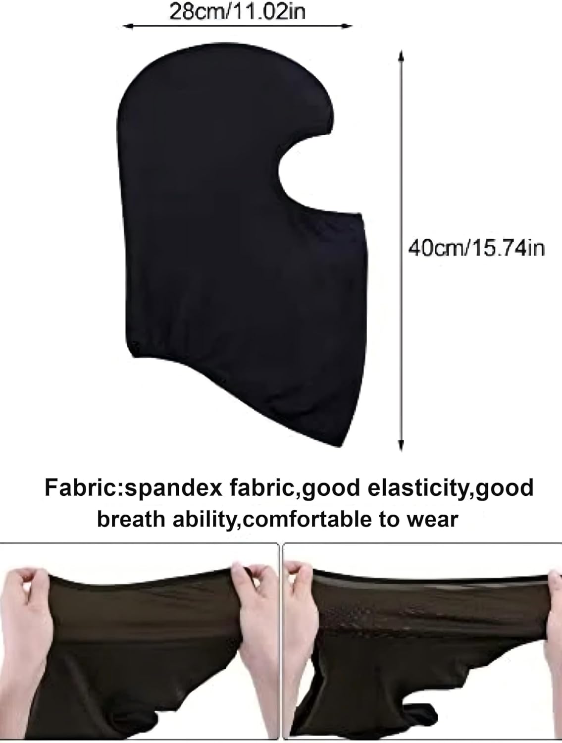 6 Pcs Ski Mask Full Face Cover Balaclava Summer Face Covering Ice Silk UV Protection for Men Outdoor Cycling Running Hood(Multiple Color) - Image 2