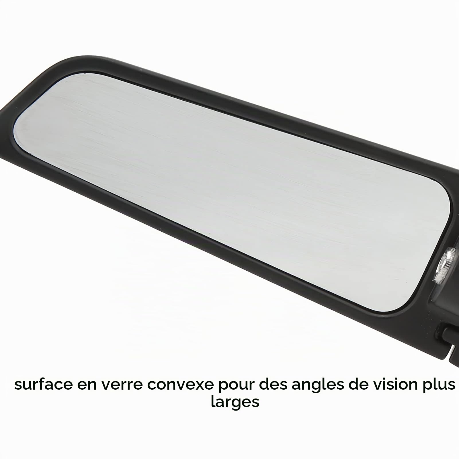Pasamer Rétroviseur de Moto rétroviseur en Alliage d'aluminium antirouille Vue Large réglable pour la réparation