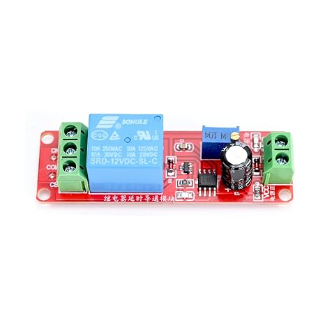 5pcs 12V NE555 0-10 sec delay Timer Switch Module for Automotive Control System Electrical Equipment
