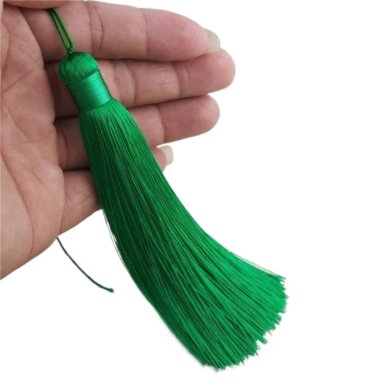 Silk Tassel Craft Decor, Silk Tassel Multicolor(Green 12cm)