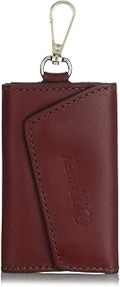 Dr.Key Matte Leather Snap Hook Unisex Key Holder Wallet - Brick
