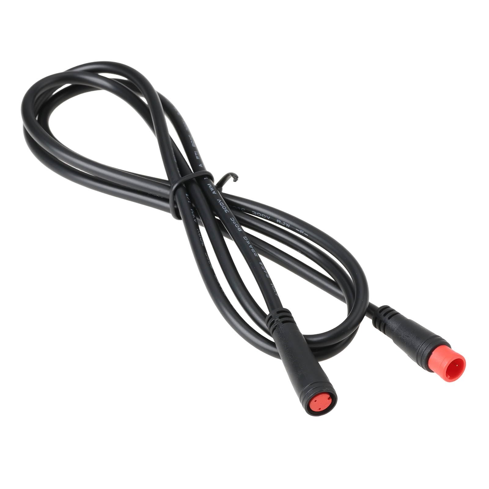 YINETTECH 2-Pin E-Bike Light Throttle Waterproof Extension Cable 52V 48V 36V Compatible with Bafang BBS01 BBS02 BBSHD 56 cm