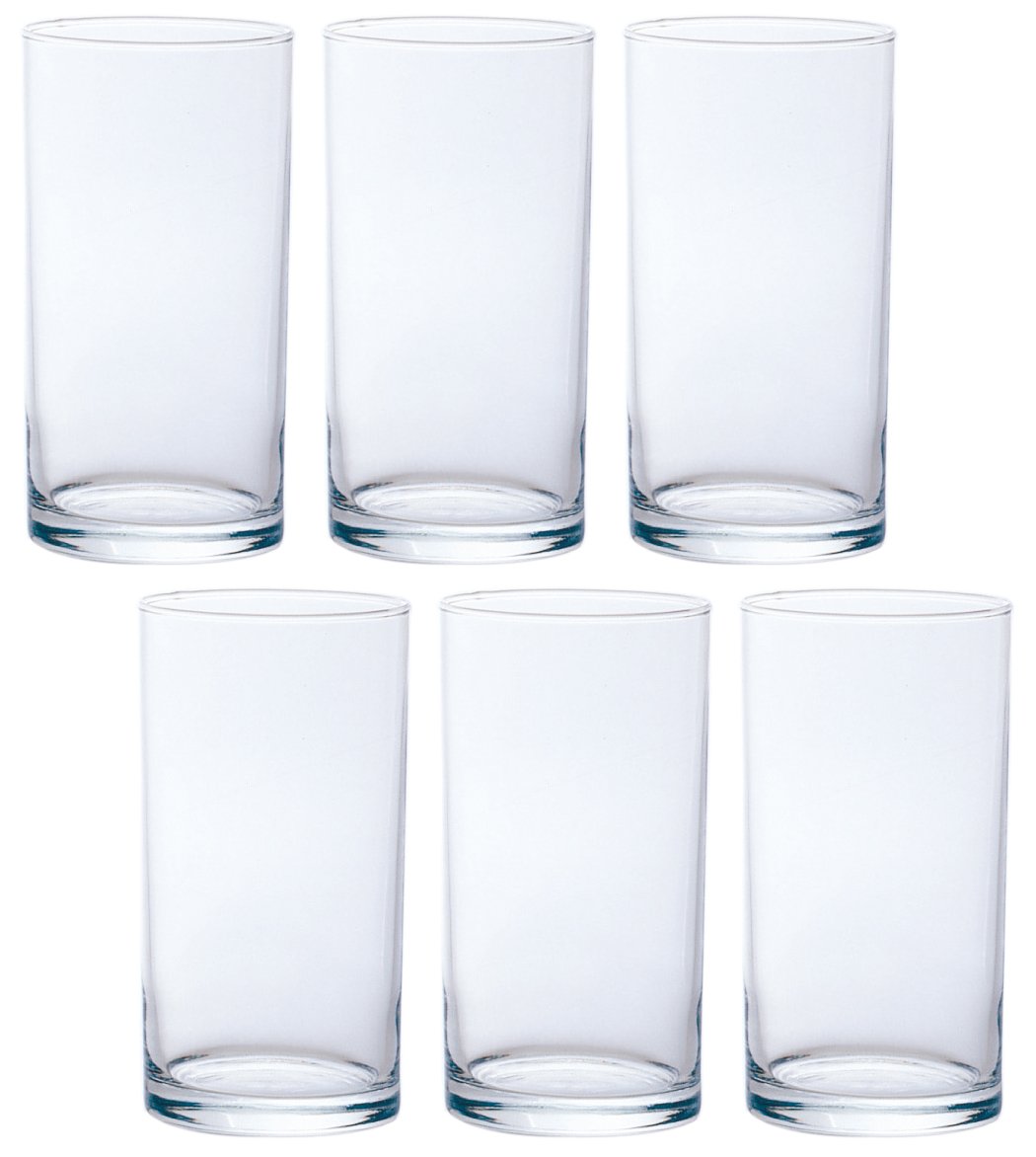 Aderia Straight 14 Glass Tumbler Set of 6 14.5oz Soda Glass Japan
